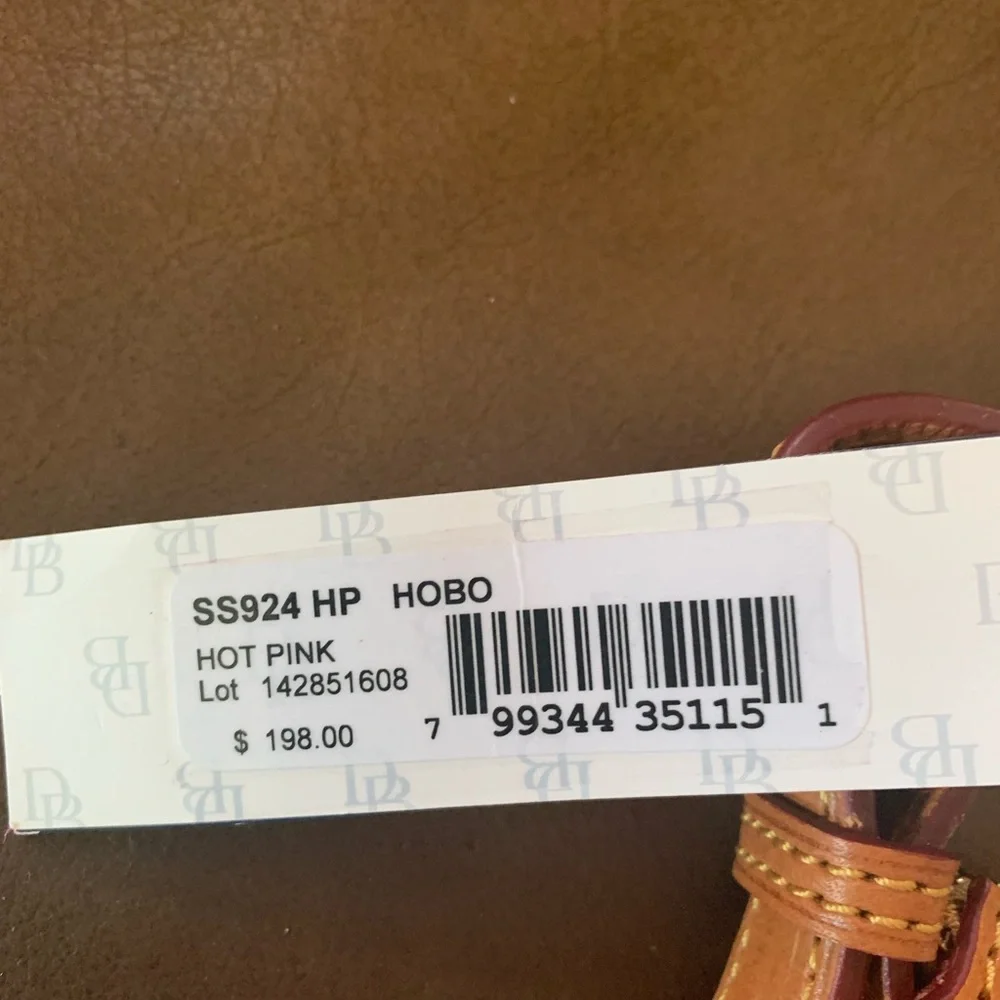 Dooney and Bourke hot pink hobo - Picture 3 of 4